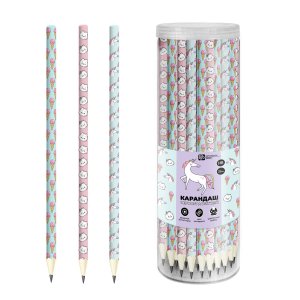 Карандаш ч/г HB Пастельный микс асс 70080