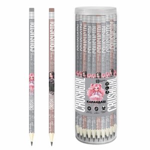 Карандаш ч/г HB Красотка асс 70084