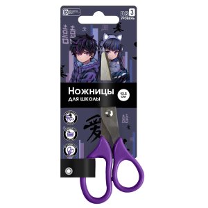 Ножницы 13,5см Кибер аниме сиреневый 69129