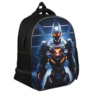 Ранец  ОГНЕННЫЙ РОБОТ 27,5x37,5x14,5см полиэстер 68235