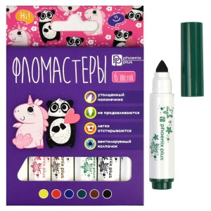 Фломастеры 6цв утолщен АРТ-БРАТВА 67877