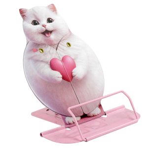 Подставка для книг и учебников КОТЕНОК С СЕРДЕЧКОМ (14(+12,5)?18,8?15,7см 69394