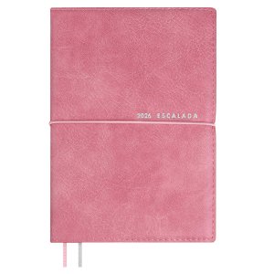 Ежедневник 176л датир А6+ 2026 ШЕВРЕТ РОЗОВЫЙ кожзам 70311