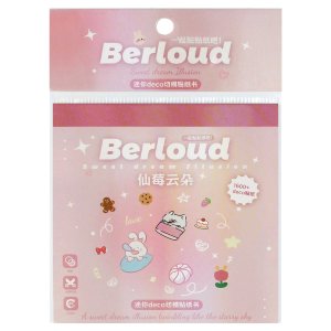 Наклейки для ногтей в блокноте СКАЗОЧНЫЕ ОБЛАКА 24 листов в наборе 85x85 мм 73261/40 