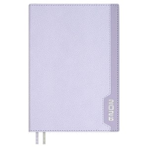 Ежедневник 176л датир А5 2026 ESCALADA #ДУМАЙ КАК МИЛЛИАРДЕР Джут Сиреневый Кожзам 70236