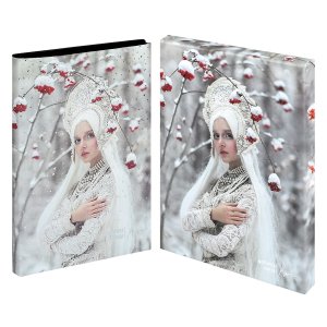 Ежедневник 120л недатир А5 ESCALADA #МАРГАРИТА КАРЕВА Наппа Рябина Кожзам 70664