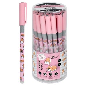 Ручка гелевая ПИШИ-СТИРАЙ арт. 71655 / 30 КОРГИ (ПВХ тубус, 30 шт., неавтоматическая, 7x152 мм, цвет