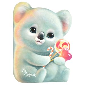 Тетрадь 40л КОАЛА 180х255мм фигурная вырубка мягкий переплёт 64827