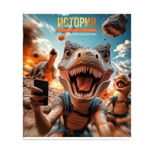 Тетрадь предм 48л Клетка СЕЛФИ ИСТОРИЯ 69838