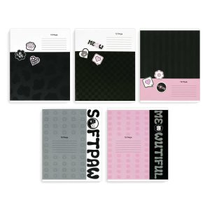 Тетрадь школьная ученическая, 24 л, клетка, арт. 70912/ 10 КОШАЧЬЯ ЭСТЕТИКА /А5+, мягкий переплёт (2