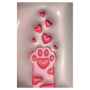 Тетрадь, 32 л. дизайнерский блок(клетка), арт. 70426/ 3D-ЛАПКА/ 141х215 мм, А5 мягкий переплёт (2 ск