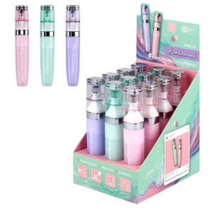 Текстовыделитель 12шт ПАСТЕЛЬ бирюзовый розовый сиреневый 72272