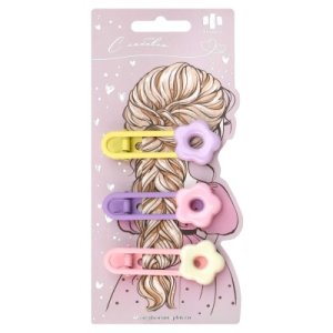 Набор заколок для волос Зажим ЦВЕТОЧКИ в наборе 3шт 6,2 см 71790