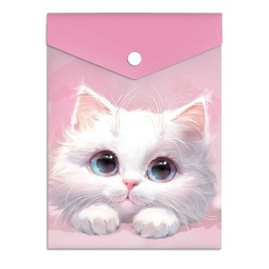 Папка для документов А6 БЕЛЫЙ КОТ 72384
