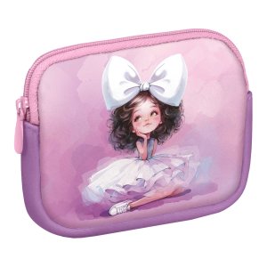 Кошелёк для банкнот и монет БАЛЕРИНА С БАНТОМ 12,5x9,5x1,8 72337