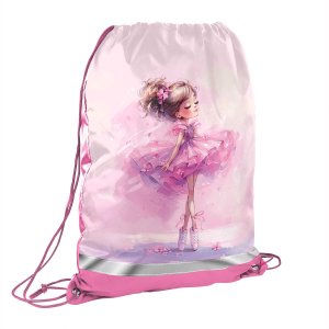 Мешок для обуви БАЛЕРИНА В КЕДАХ 36x48 см 72184