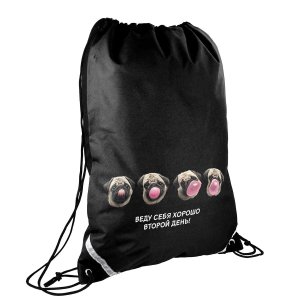 Мешок для обуви МОПС И ЖВАЧКА 36x48 см 72327