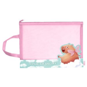 Папка для тетр А4 КАПИБАРА-МИЛАШКА нейлон 72390