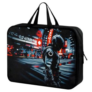 Папка для тетрадей с ручками А4 текстиль ГОНЩИК В ШЛЕМЕ 72395