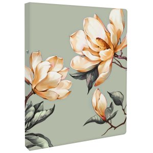 Папка регистратор А4 МАГНОЛИЯ на кольцах 72242