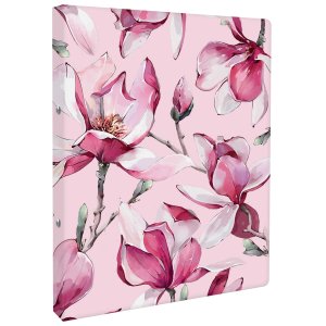 Папка регистратор А4 РОЗОВАЯ МАГНОЛИЯ на кольцах 72243