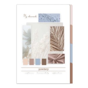 Папка уголок A4 КОЛЛАЖ пластик 72238