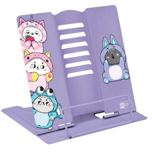 Подставка для книг и учебников КОТЯТА В КИГУРУМИ 18х18,4x15,5 см металл 73005