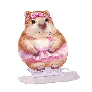 Подставка для книг и учебников КАПИБАРА С ЛЕДЕНЦОМ 18,8*15,7 см 73015