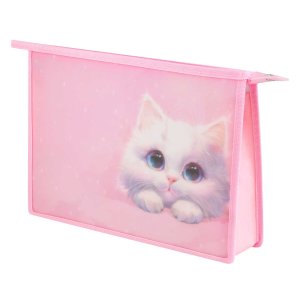 Папка для тетрадей А4 пластик БЕЛЫЙ КОТ 72353