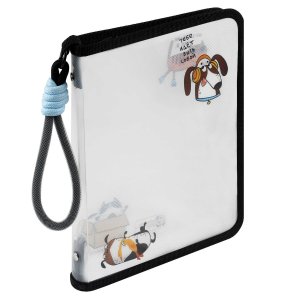 Папка для тетрадей пластиковая СМЕШНЫЕ ПИТОМЦЫ на молнии А5 72369