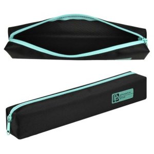 Пенал ЧЕРНЫЙ С МЕНТОЛОВЫМ без наполнения 20x3,5x3,5 см полиэстер 68445