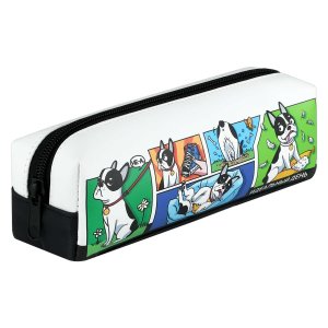 Пенал ДЕНЬ БУЛЬДОГА 19,5х5,5х6 см искусственная кожа молния 71947