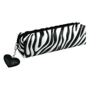 Пенал ПРИНТ ЗЕБРА 19,5х5,5х6 см искусственная кожа молния 71964