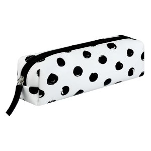 Пенал ПРИНТ ГОРОХ 19,5х5,5х6 см искусственная кожа молния 72680