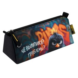 Пенал ОПАСНЫЙ ПТЕНЕЦ на молнии 20х8,5х6,5 см 71986