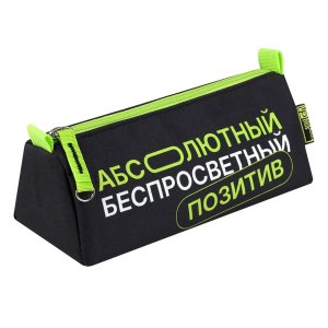 Пенал ФРАЗЫ С ХАРАКТЕРОМ АБСОЛЮТНЫЙ ПОЗИТИВ 20х8,5х6,5 см 71988