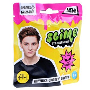 Слайм Slime розовый Влад А4 80 г