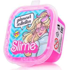 Слайм Slime Glamour collection розовый с блестками SLM180 