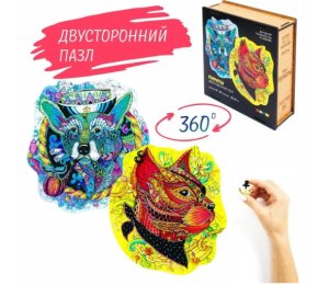 Деревянный пазл с однослойной крышкой Пираты M Z123