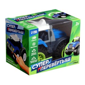 Трактор перевертыш Хозяин фермы работает от батареек синий 7652112