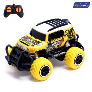 Джип р/у Граффити работает от батареек желтый 6936360