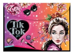 Папка на кнопке А4 Тик Ток GIRL FB-73808-TT