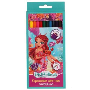 Карандаши 12цв акварельные Энчантималс 55380-ENCH
