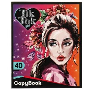 Тетрадь  40л Клетка Тик Ток GIRL диз 1 NS-40-73888-TT