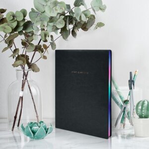 Блокнот 96л B6 STAY CURIOUS STYLISH COLLECTION черный LXNBB6-NP3