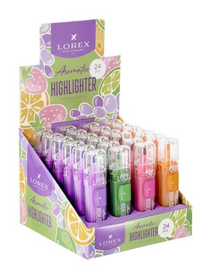 Текстовыделитель 1—3,5 мм скошенный ассор LOREX Aromatic RICH FRUIT PASTEL LXTMA-RFPD