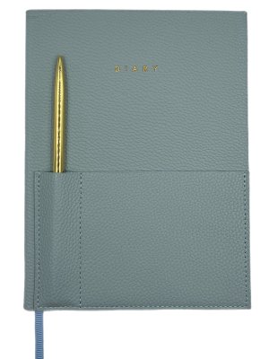 Ежедневник  80л недатир А5.ELEGANCE STYLISH COLLECTION серо-голуб. инт. обл. иск. кожа, ф LXDRA5-ESC