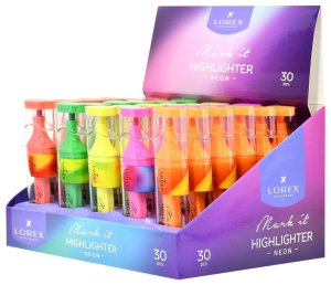 Текстовыделители Mark it NEON 1-5 мм асс Неон скош прозр корпус LXHLMT-N5D