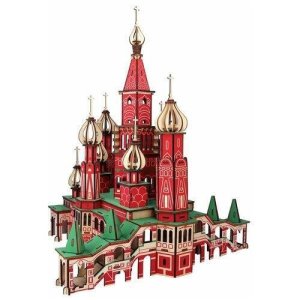 Сборная модель дерев Церковь цветная LC-GDH006