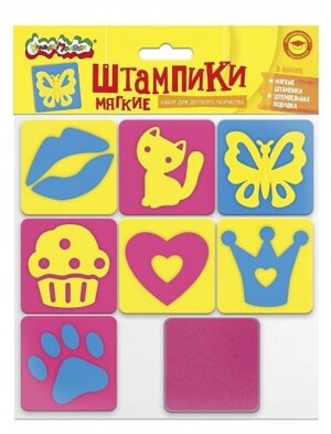 Штампики из ЭВА МЕЧТЫ ПРИНЦЕССЫ 7шт с чернилами 3+ ШКМ-Д
